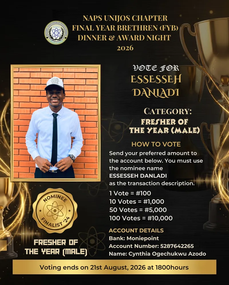 Campaign Flier for Essesseh Danladi
